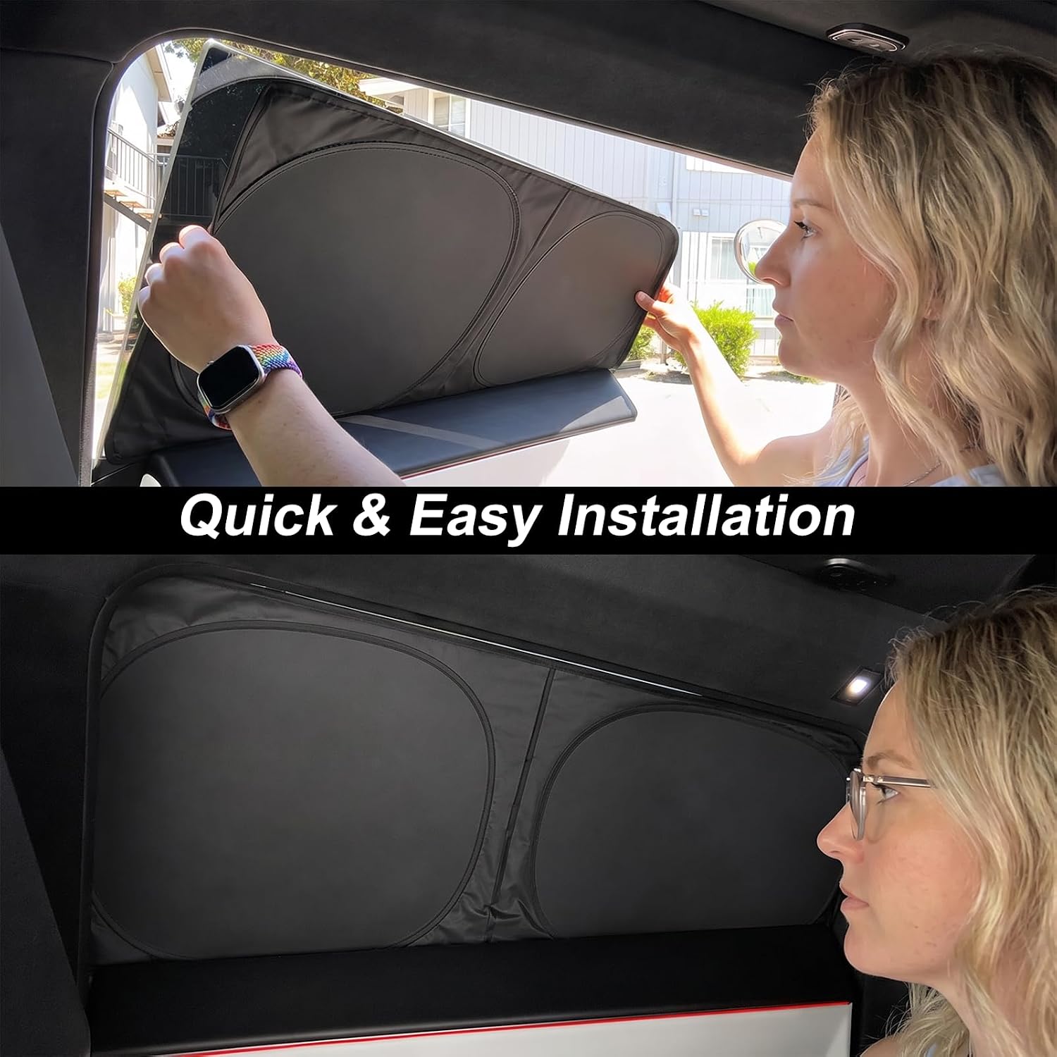 Privacy & Thermal Insulation Window Sunshade Curtains for Cybertruck