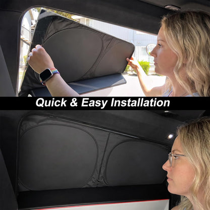 Privacy & Thermal Insulation Window Sunshade Curtains for Cybertruck