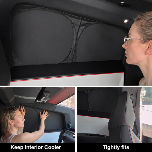 Privacy & Thermal Insulation Window Sunshade Curtains for Cybertruck