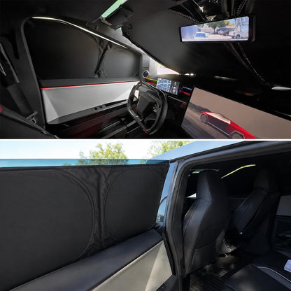 Privacy & Thermal Insulation Window Sunshade Curtains for Cybertruck