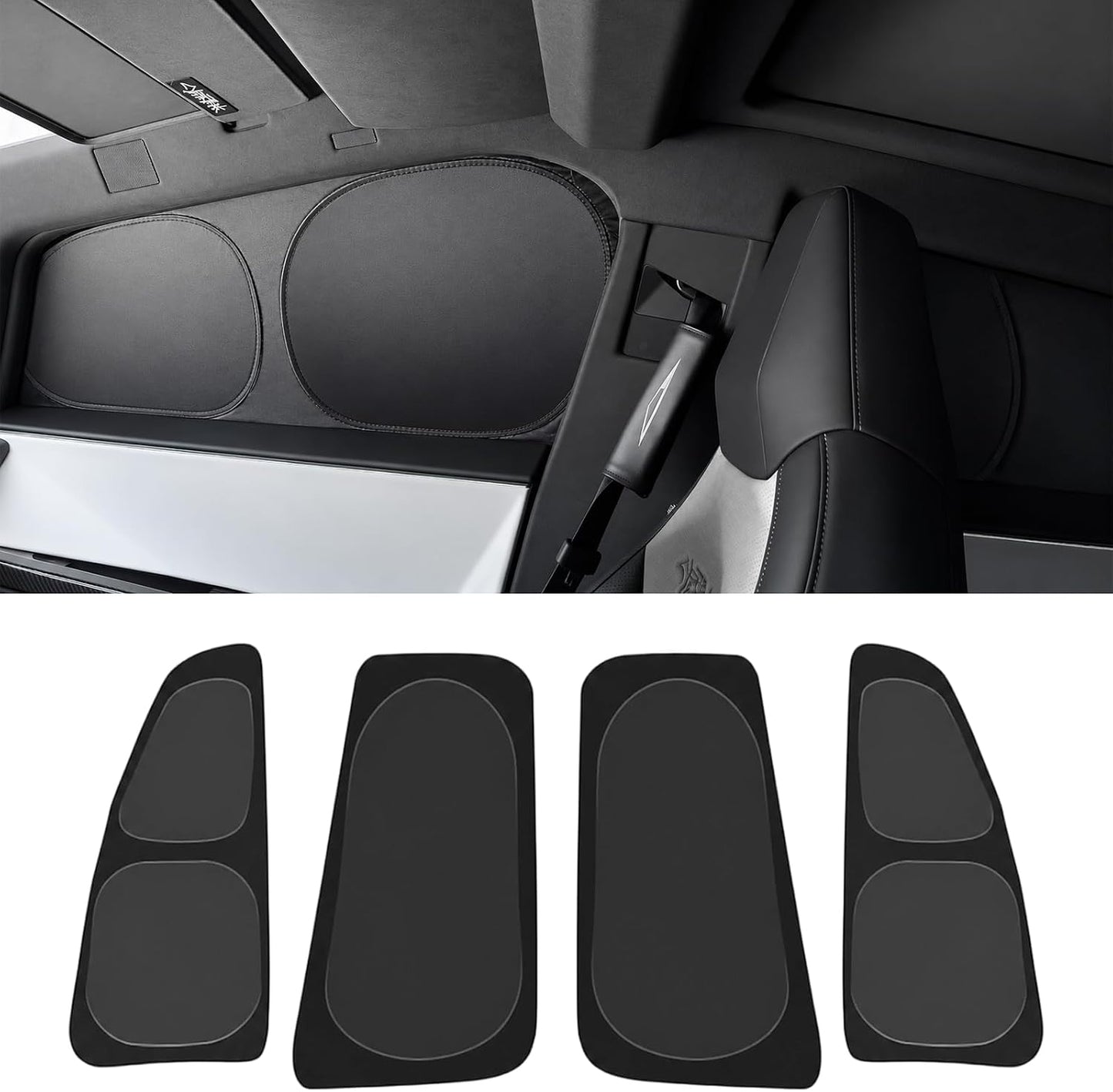 Privacy & Thermal Insulation Window Sunshade Curtains for Cybertruck