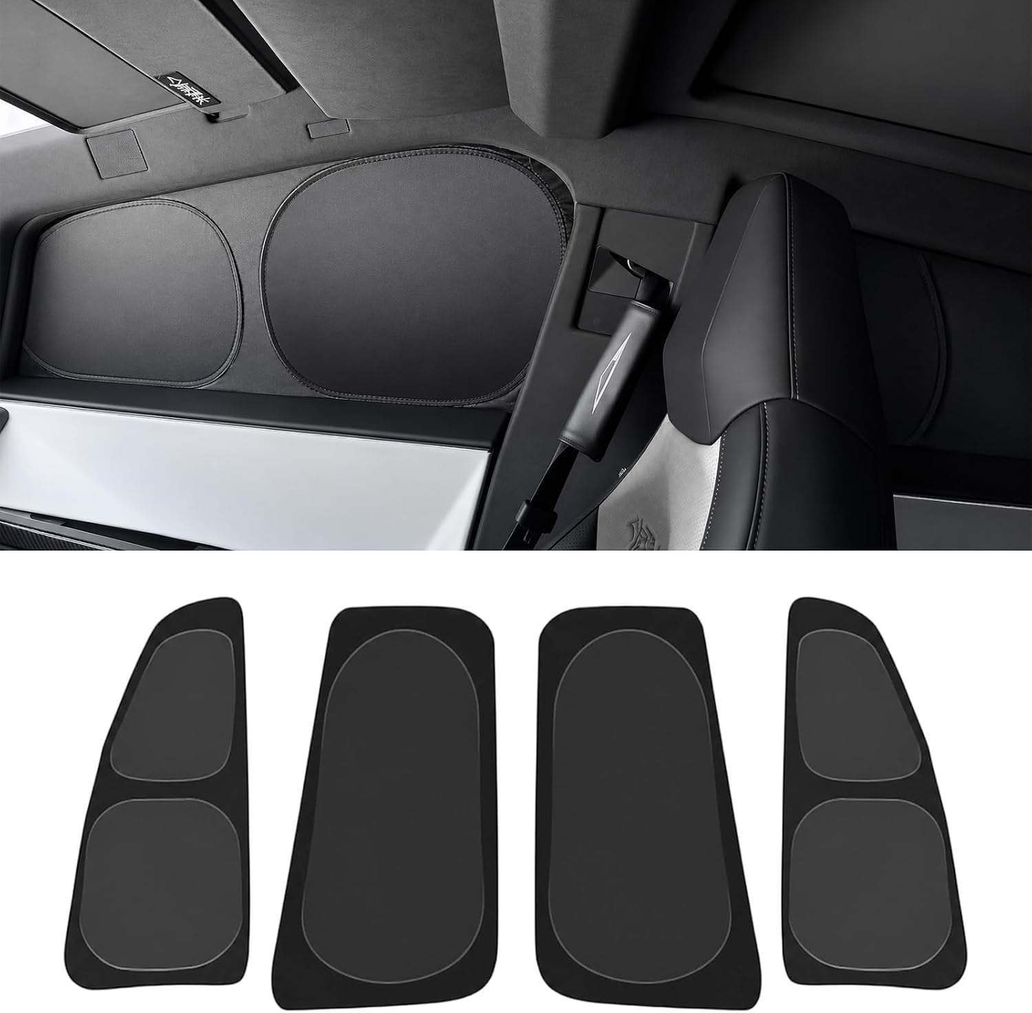 Privacy & Thermal Insulation Window Sunshade Curtains for Cybertruck