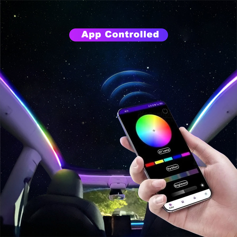 Sunroof Streamer Ambient Light For Tesla Model Y