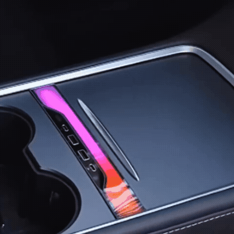 Center Console RGB USB Hub with Ambient Lighting for Model 3/Y
