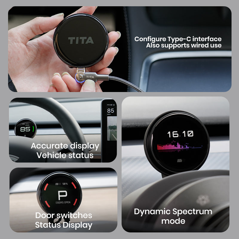 TITA Smart Display Speedometer Dashboard HUD for Tesla Model 3/Y