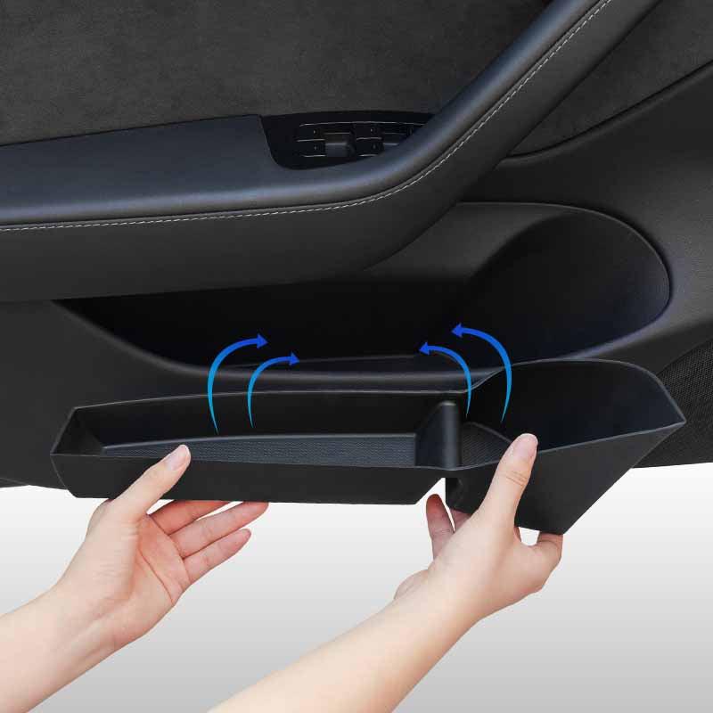 TPE Storage Tray Organizer Door Side Storage Box for Tesla Model Y 3