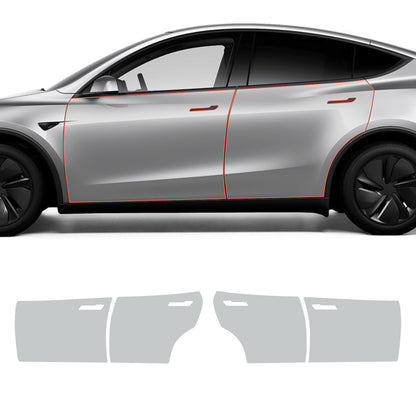 Glossy TPU Invisible Full-Body PPF for Tesla Model Y Juniper 2025+ Set B – Four Doors