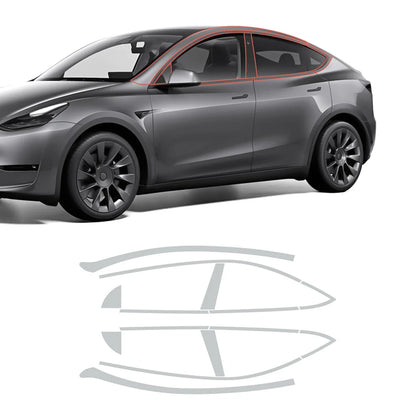 Glossy TPU Invisible Full Car Paint Protection Film (PPF) for Tesla Model Y (2020-2024) Set 3 - Window Kit (14 Pcs)