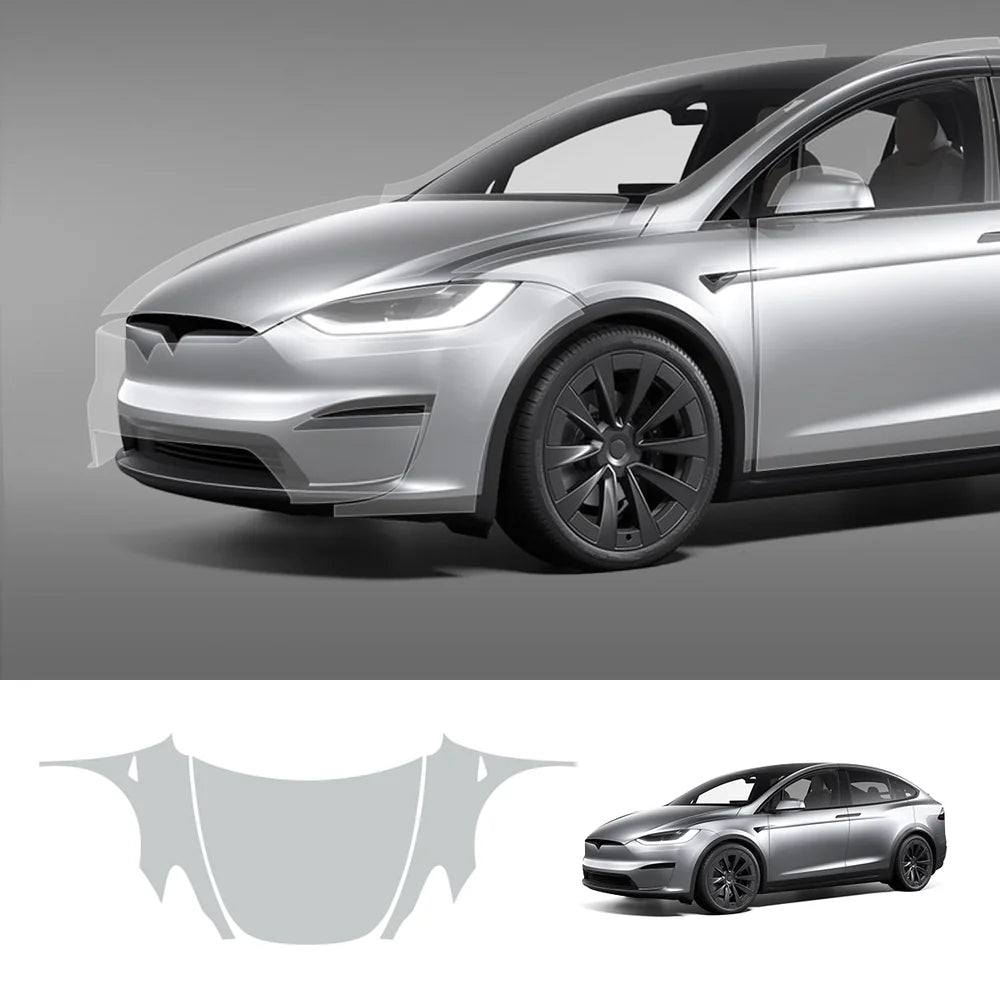 Glossy TPU Invisible Full Car Paint Protection Film (PPF) for Tesla Model X (2022-2024)
