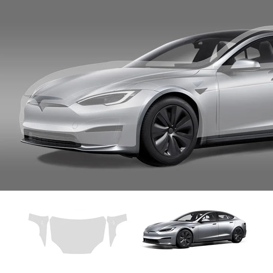 Glossy TPU Invisible Full Car Paint Protection Film (PPF) for Tesla Model S (2021-2024)