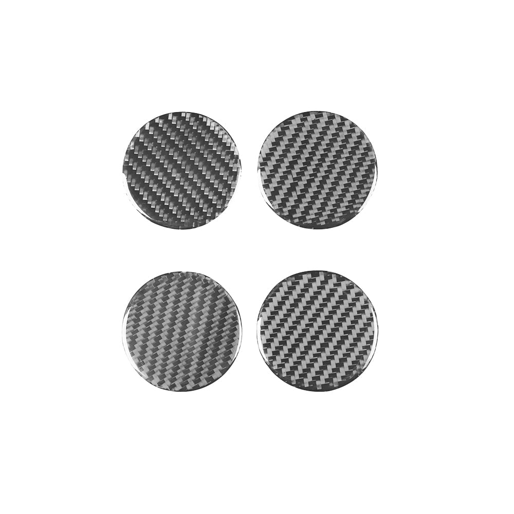 Tesla 2024 model 3 wheel center epoxy carbon fiber Decoration stickers (4 Pcs)