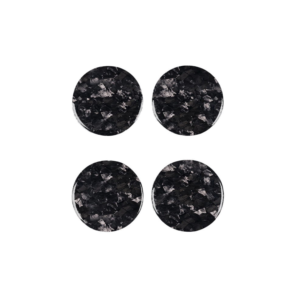 Tesla 2024 model 3 wheel center epoxy carbon fiber Decoration stickers (4 Pcs)