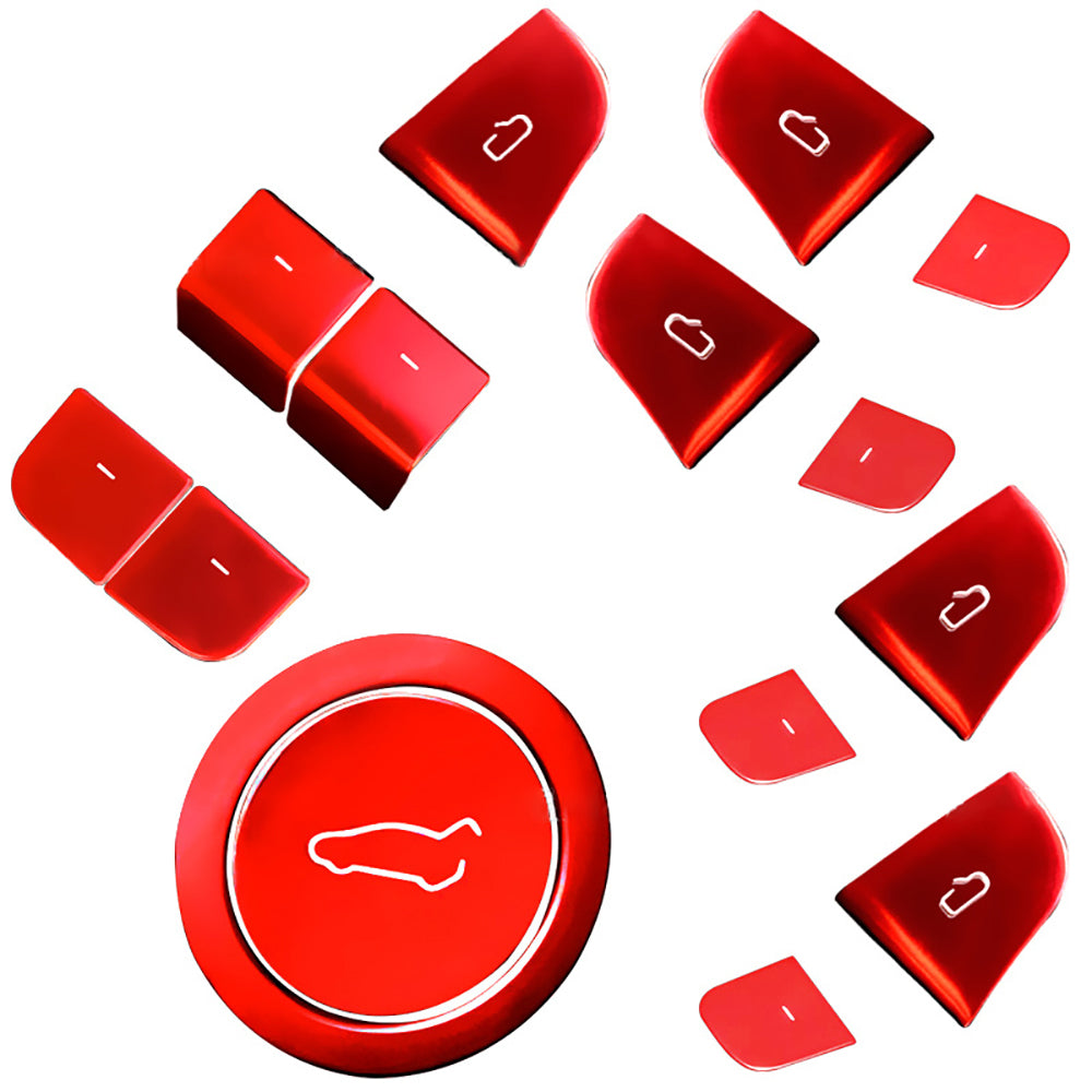 Tesla 23-24 Model 3 Interior Aluminum Alloy Button Sticker Lifter Decorative Protection Sequins