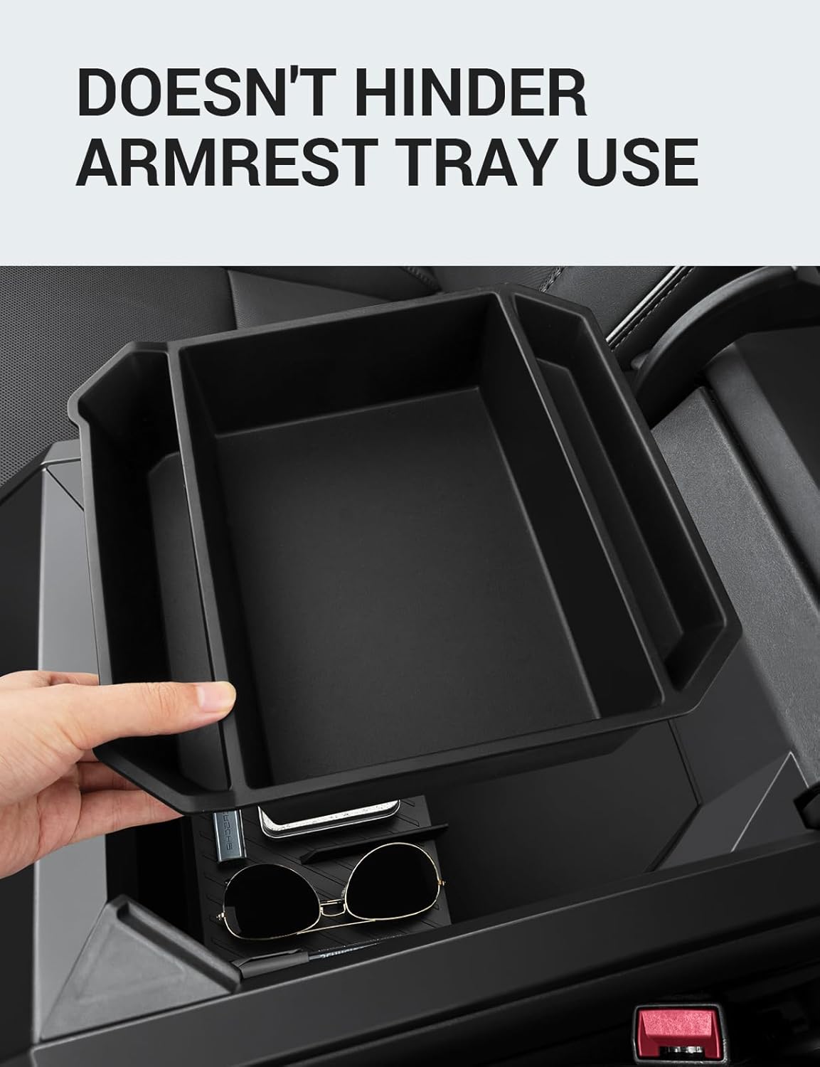 Tesla Cybertruck Center Console Divider Lower Armrest Storage Box