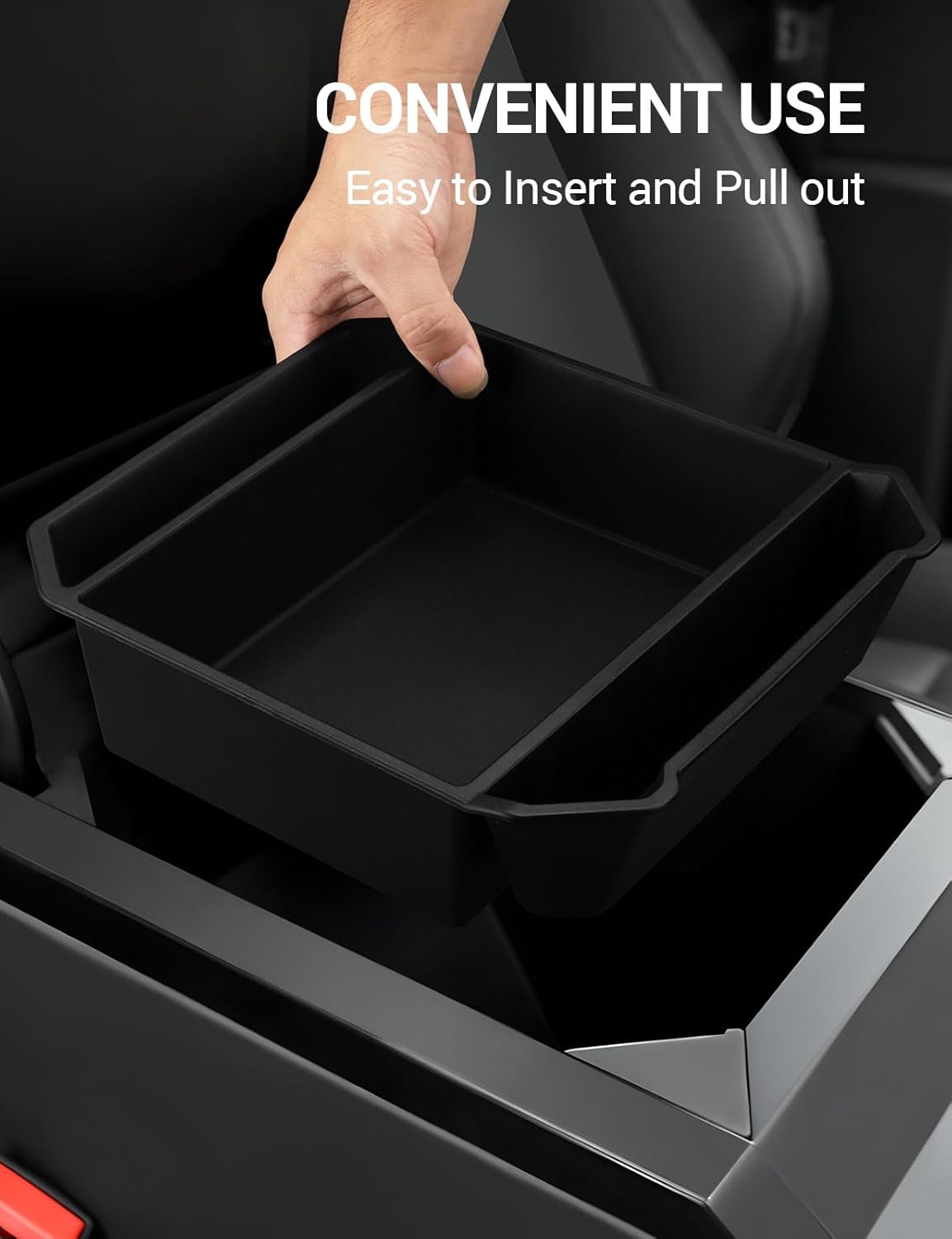 Tesla Cybertruck Center Console Divider Lower Armrest Storage Box