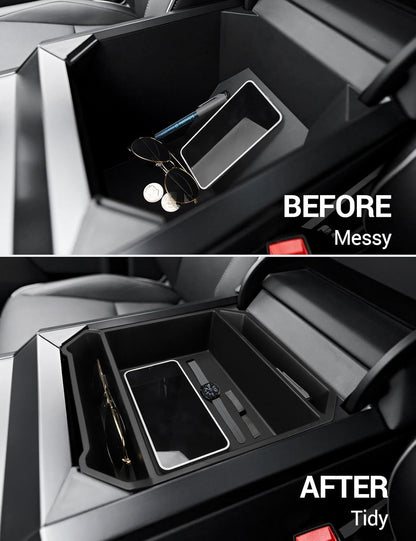 Tesla Cybertruck Center Console Divider Lower Armrest Storage Box