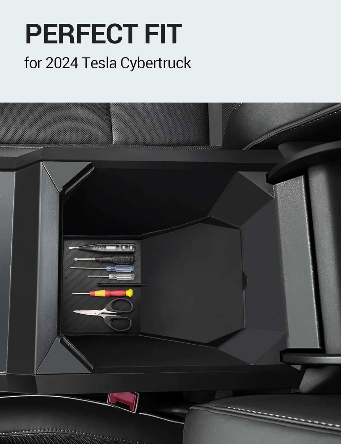 Tesla Cybertruck Center Console Divider Lower Armrest Storage Box