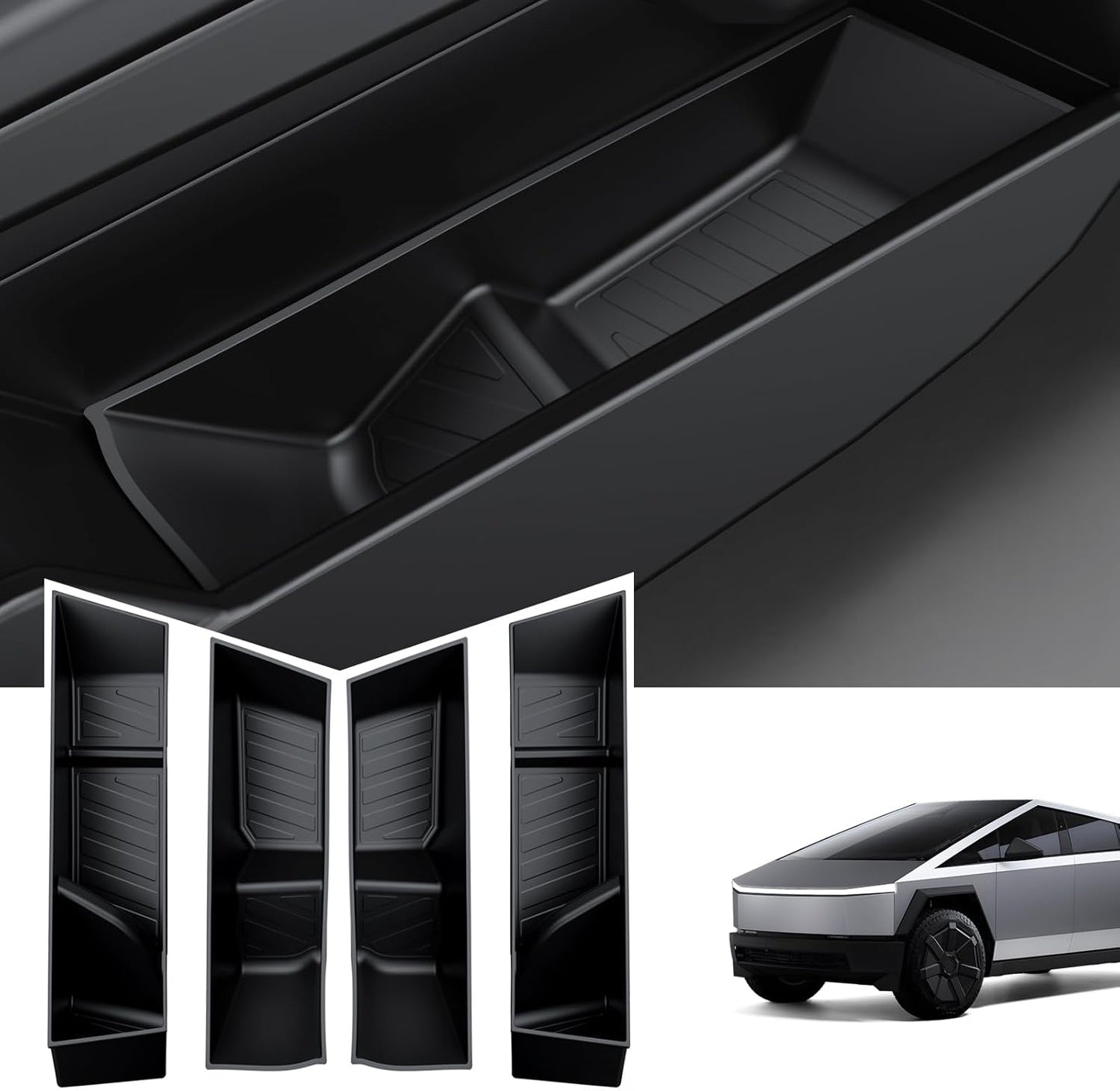 Tesla Cybertruck Center Console Divider Lower Armrest Storage Box Door Side Storage Box