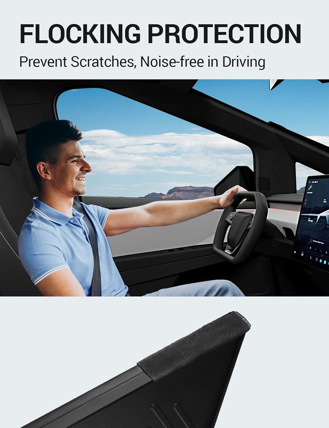 Tesla Cybertruck Center Console Divider Lower Armrest Storage Box