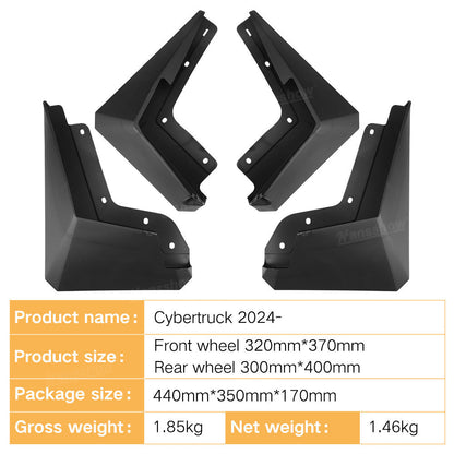 Tesla Cybertruck Mud Flaps Fender No Drilling Splash Guard Mudguard 4PCS