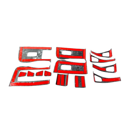 Tesla Model 3 /Y Carbon Fiber Door Window Switch Panel Covers (14PCS)