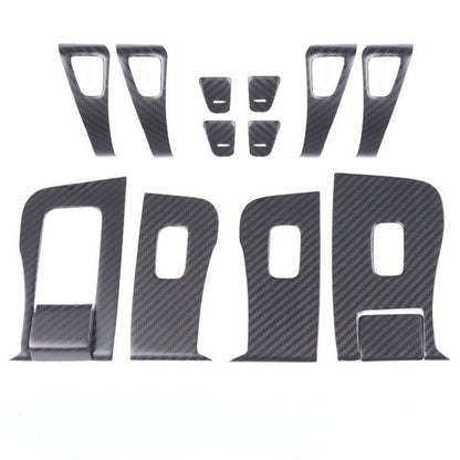 Tesla Model 3 /Y Carbon Fiber Door Window Switch Panel Covers (14PCS)