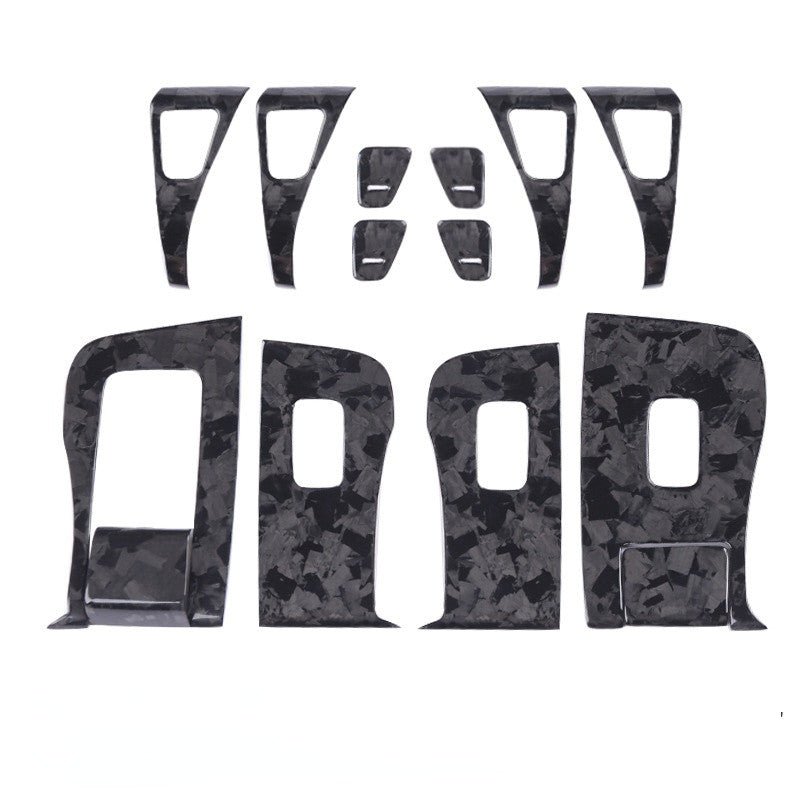 Tesla Model 3 /Y Carbon Fiber Door Window Switch Panel Covers (14PCS)