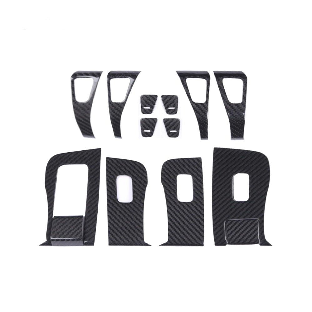 Tesla Model 3 /Y Carbon Fiber Door Window Switch Panel Covers (14PCS)