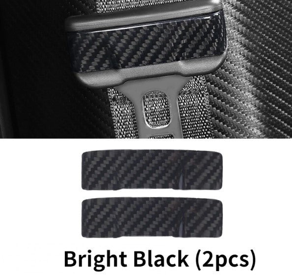 Tesla Model 3/Y Carbon fiber modified safety buckle（2pcs )
