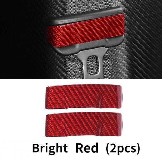 Tesla Model 3/Y Carbon fiber modified safety buckle（2pcs )