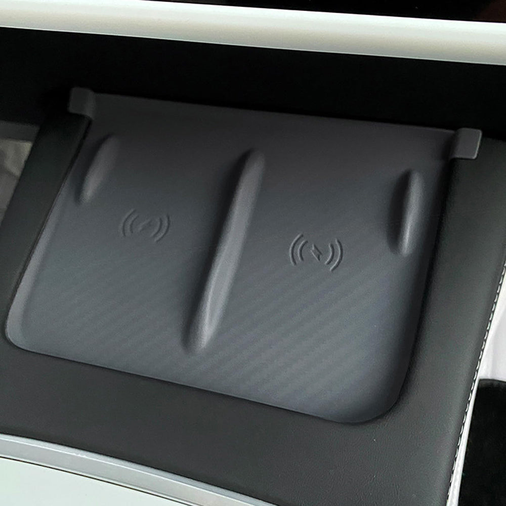 Tesla Model 3/Y Center Console Wireless Charging Pad Anti-Slip Silicone Cell Phone Pad