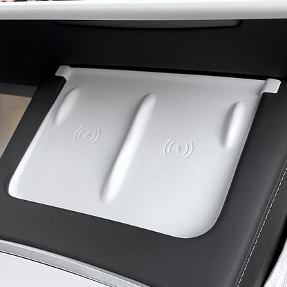 Tesla Model 3/Y Center Console Wireless Charging Pad Anti-Slip Silicone Cell Phone Pad