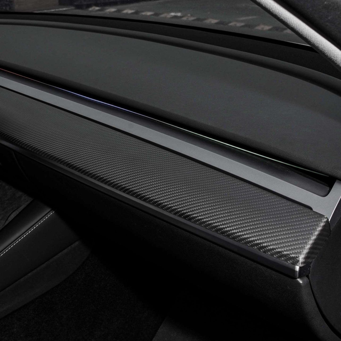 Tesla Model 3 / Y Dashboard Cover Carbon Fiber Interior Mods