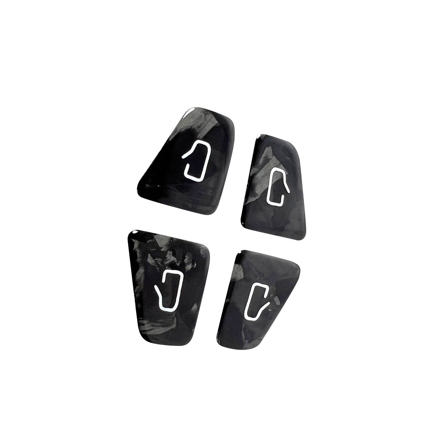 Tesla Model 3/Y Forged Carbon Fiber Door Window Switch Panel Covers (14PCS)