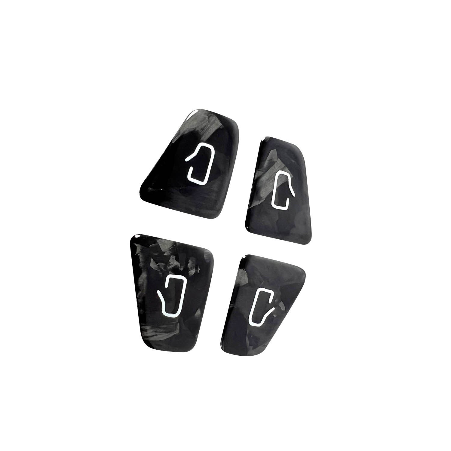 Tesla Model 3/Y Forged Carbon Fiber Door Window Switch Panel Covers (14PCS)