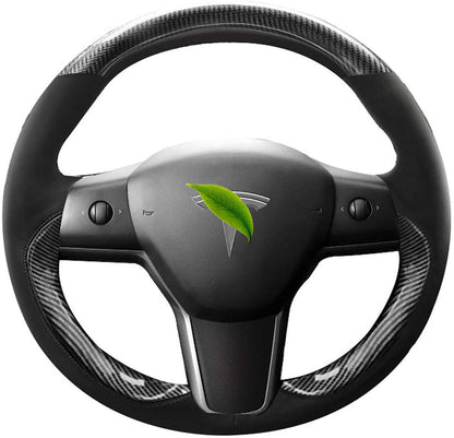 Tesla Model 3 /Y Genuine Leather Steering Wheel Cover