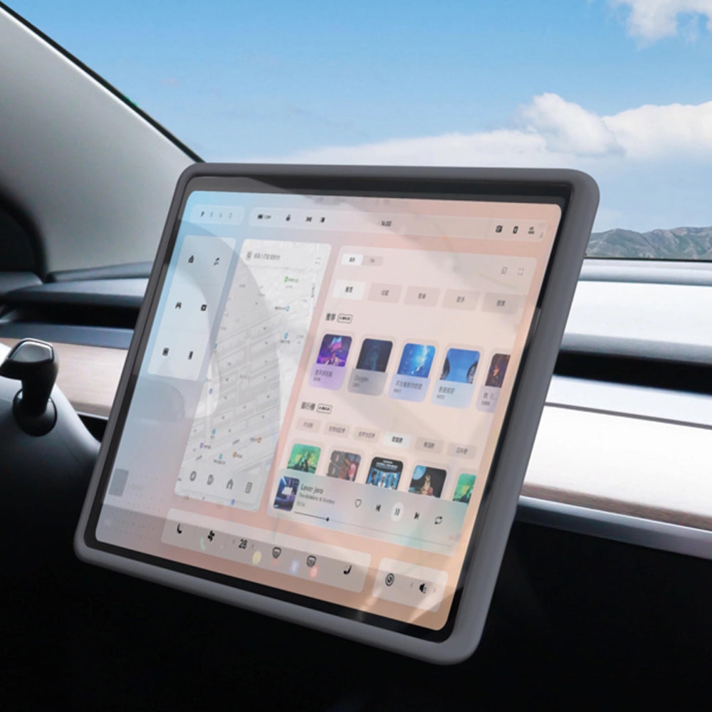 Tesla Model 3/Y Navigation Screen Protector Silicone Frame Central Control Modification Accessories