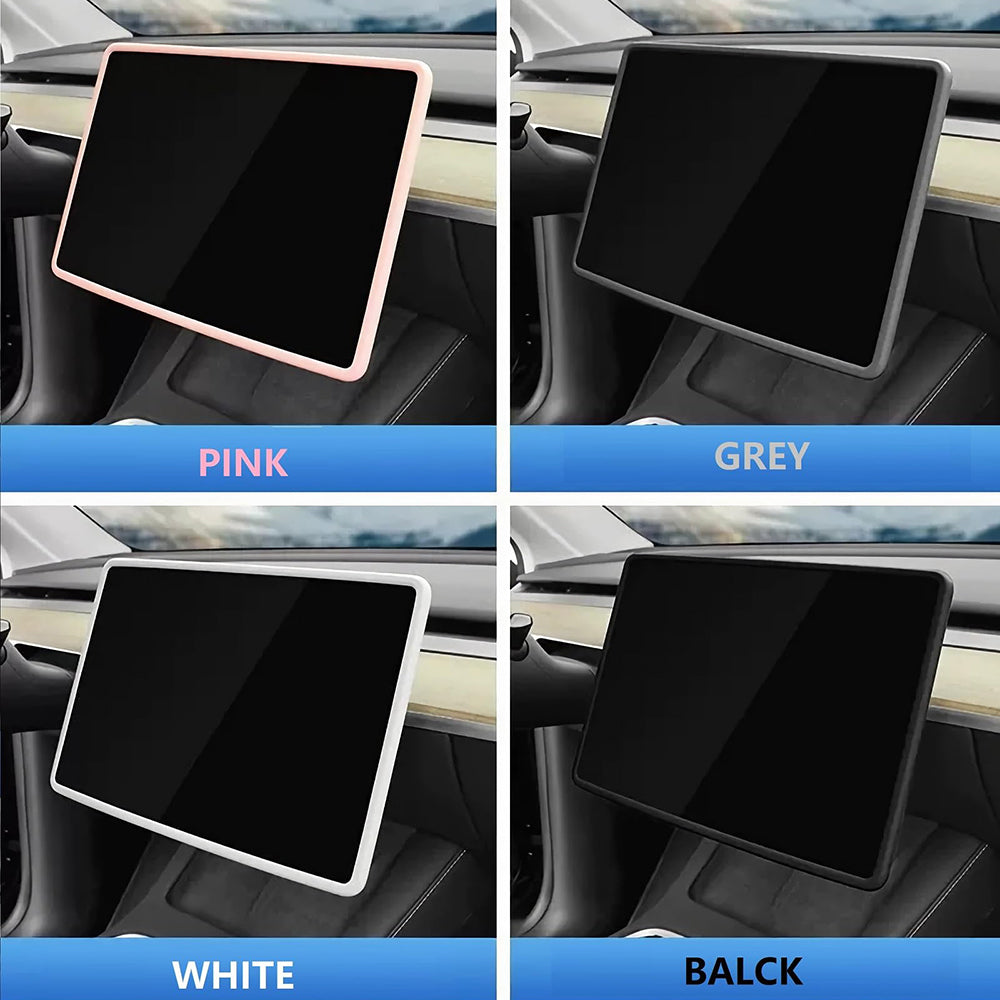 Tesla Model 3/Y Navigation Screen Protector Silicone Frame Central Control Modification Accessories