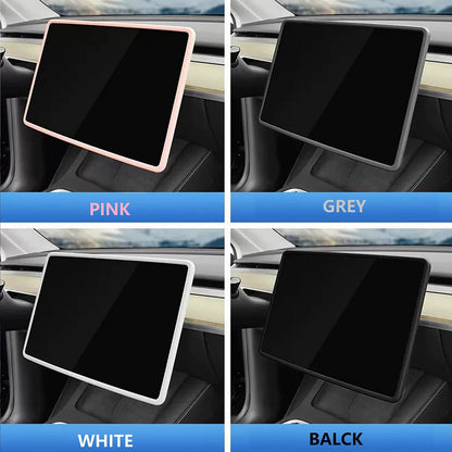 Tesla Model 3/Y Navigation Screen Protector Silicone Frame Central Control Modification Accessories