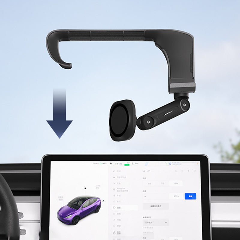 Tesla Model 3/Y/S/X Adjustable Magnetic Wireless Car Charger Holder