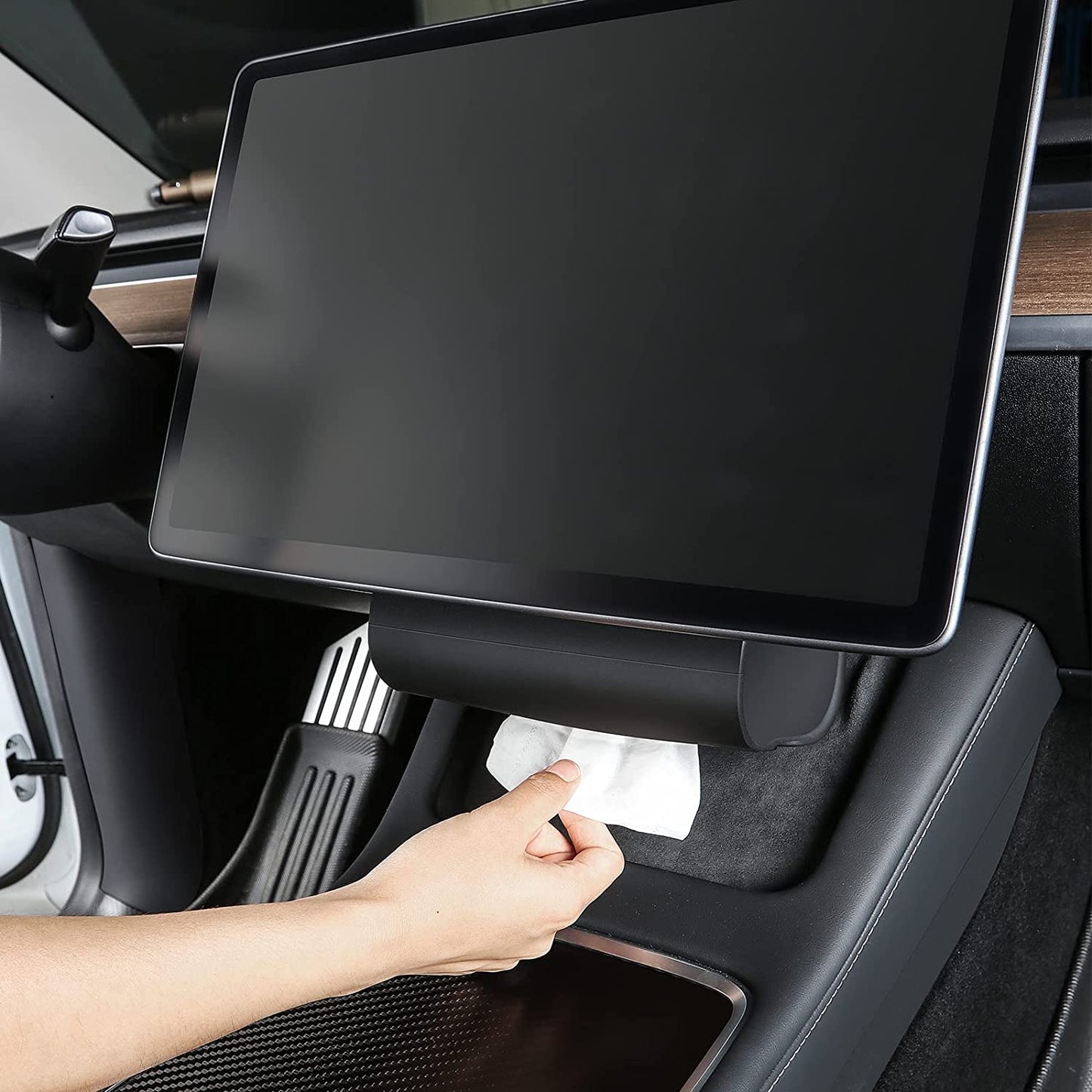 Tesla Model 3/Y/S/X Tissue Holder Silicone Tissue Box Cover