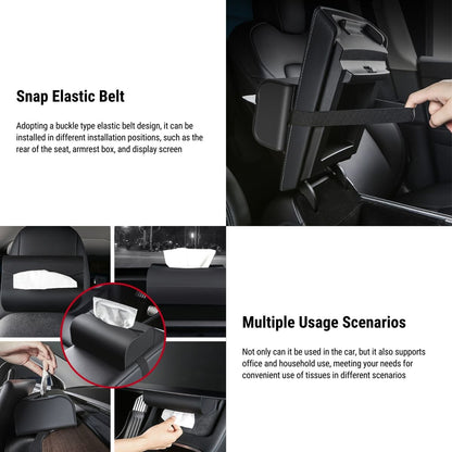 Tesla Model 3/Y/S/X Tissue Holder Silicone Tissue Box Cover