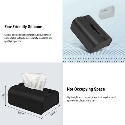 Tesla Model 3/Y/S/X Tissue Holder Silicone Tissue Box Cover