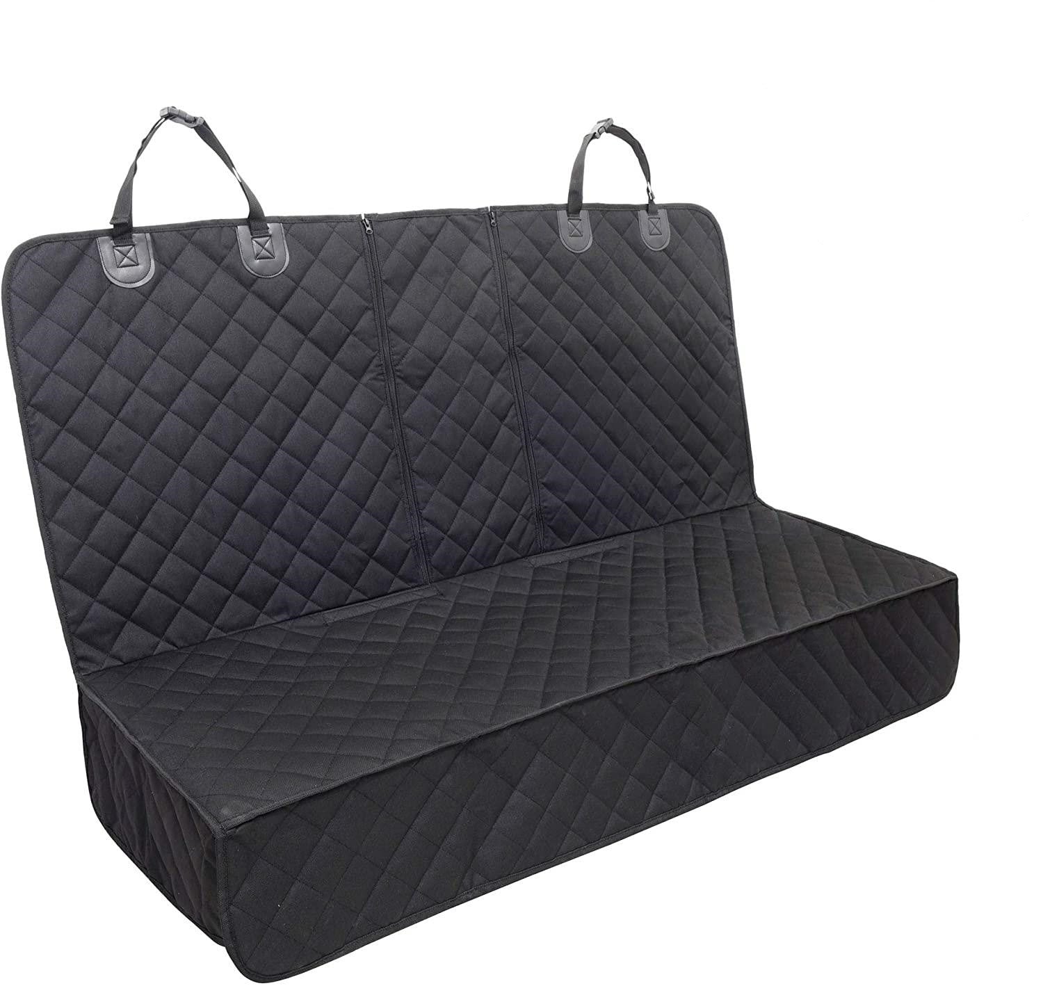 Tesla Model 3/Y/S/X Waterproof Dog Seat Cover Car Pet Mat with Double Zipper