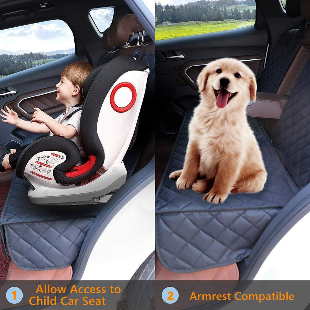 Tesla Model 3/Y/S/X Waterproof Dog Seat Cover Car Pet Mat with Double Zipper