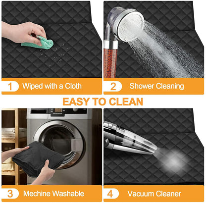 Tesla Model 3/Y/S/X Waterproof Dog Seat Cover Car Pet Mat with Double Zipper