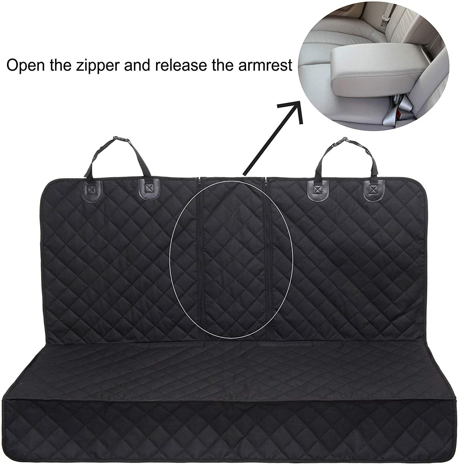 Tesla Model 3/Y/S/X Waterproof Dog Seat Cover Car Pet Mat with Double Zipper