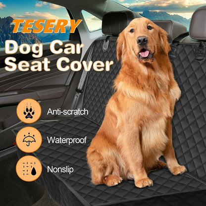 Tesla Model 3/Y/S/X Waterproof Dog Seat Cover Car Pet Mat with Double Zipper
