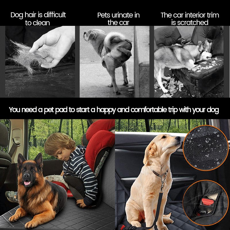 Tesla Model 3/Y/S/X Waterproof Dog Seat Cover for Back Seat