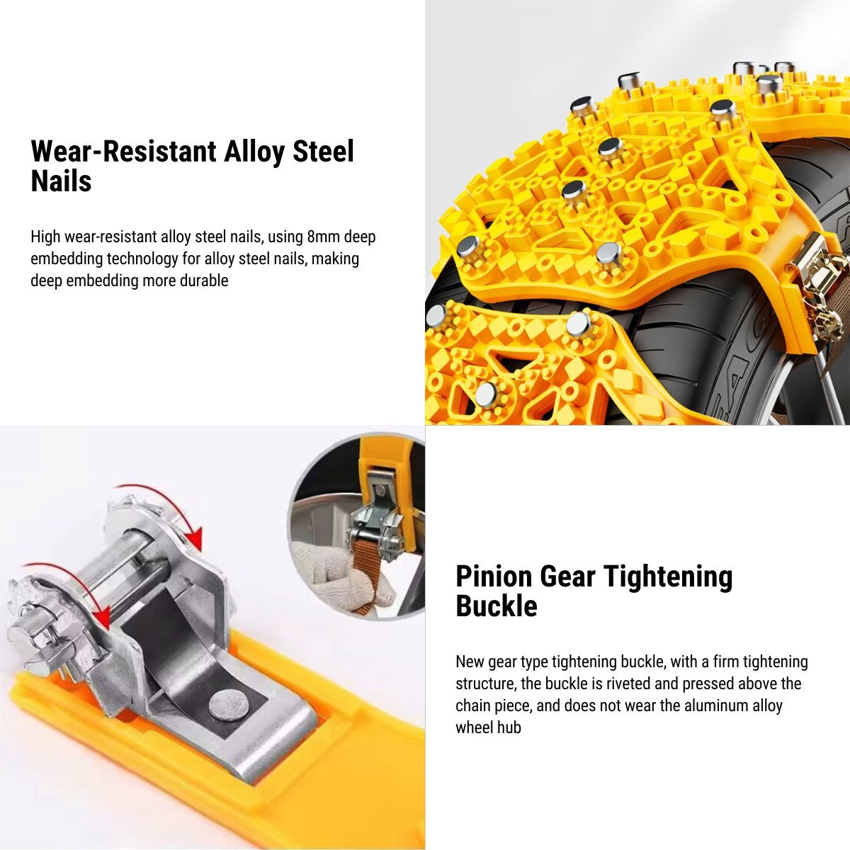 Tesla Model 3/Y/X/S Thickened TPU Snow Chains